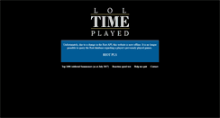 Desktop Screenshot of loltimeplayed.com